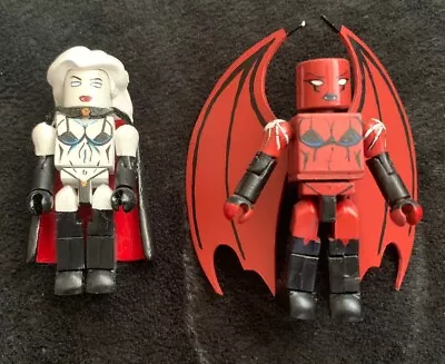 Minimates Lot CUSTOM Lady Death & Purgatori Figures Hand Painted Top Cow Comics • $24.99