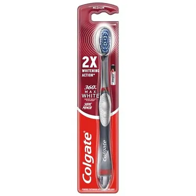 Colgate 360 Max White Expert Whitening Sonic Power Battery Toothbrush • £10.99