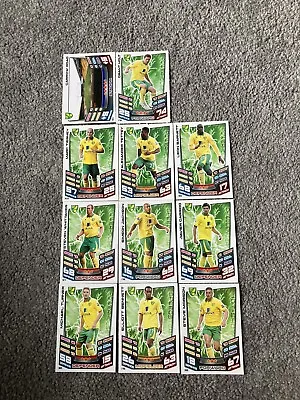 £3 • Buy Norwich City Topps Match Attax Football Cards Bundle X11 12/13 Edition