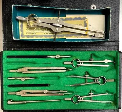 Vintage Tacro Inc Germany And Vemco 240-c Compass Drafting Tools • $28