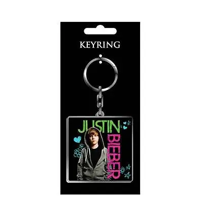 Justin Bieber - KeyRing NEW Half Moon Bay Key Ring Teen Pop Star Cute Young Boy • $14.85