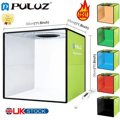PULUZ 30cm Portable LED Photo Light Box Tent Photo Cube Studio Photography O0G1 • £16.39