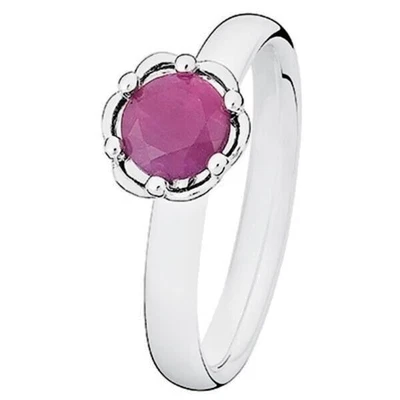 £10 • Buy Spinning Denmark July Birthstone Ruby Ring 925 Silver RRP£49
