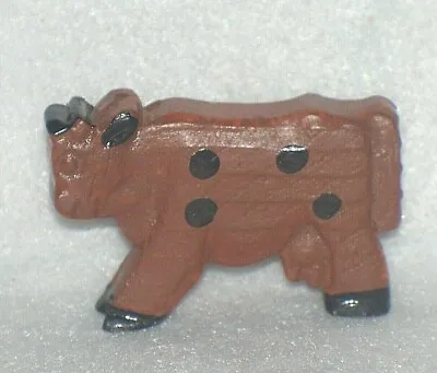 $12.95 • Buy Vintage Erzgebirge Germany Wood Cow  Christmas Nativity Figurine