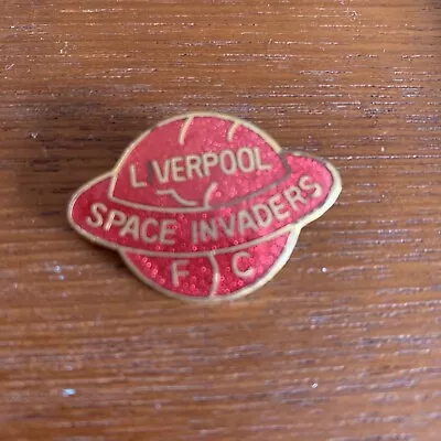 Liverpool Space Invaders FC Metal Pin Badge Vintage • £16