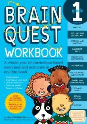 Brain Quest Workbook: Grade 1 - Paperback By Trumbauer Lisa - GOOD • $4.10