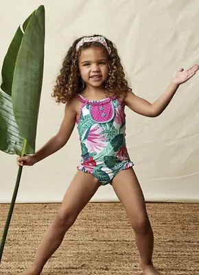 Matilda Jane Enchanted Garden Under The Palms One-Piece Swimsuit Size 10 New • $42