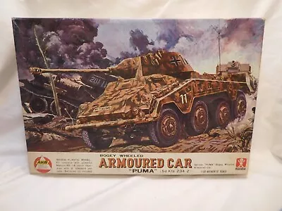 Bandai 1/32 German PUMA Armoured Car Sd. Kfz. 234/2 Motorized Kit Open Complete • $99.99