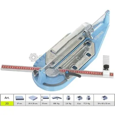 Tile Cutter Sigma 2g Machine Manual Pull Handle Cutting Lenght 37 Cm • $181.24