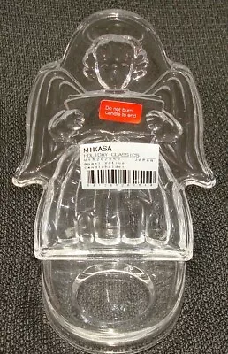 Mikasa Holiday Classics Crystal Angel Votive Candle Holder 7  Singing (BIN 19) • $8.53