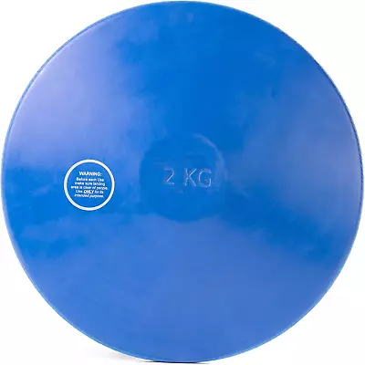 2Kg Rubber Practice Discus | Mens & College Regulation Official Weight | Indoor  • $39.61