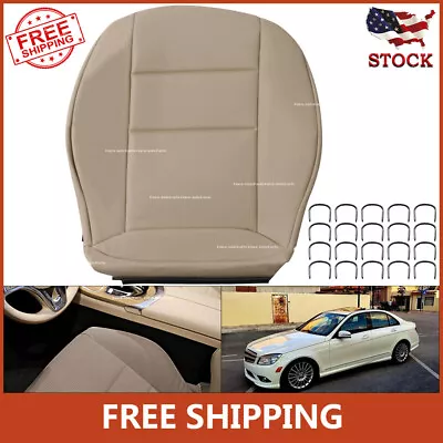 Fit 2010-2014 Mercedes Benz C250 C300 C350 Synthetic Leather Seat Cover Beige • $34.99