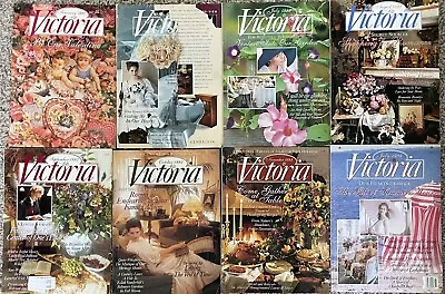 8 Vintage Victoria Romantic Home Magazines 1993-1994 • $30