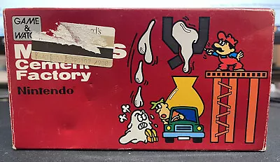 Nintendo Game And Watch Mario's Cement Factory ML-102 1983 Original Box & Manual • $380