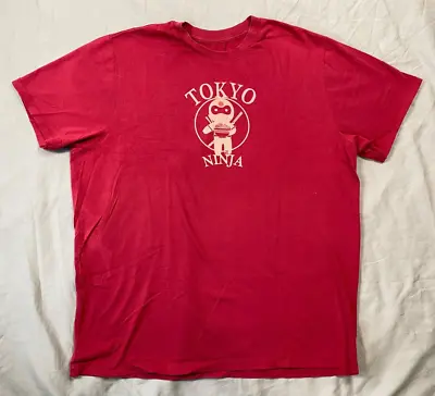 Vintage Foreign Exchange T-Shirt 2XL Tokyo Japan Ninja Ramen Bowl Made In USA • $22.88