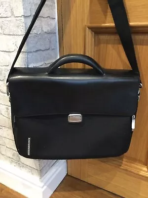 Mandarina Duck - Black Executive Briefcase/Messenger Laptop Bag • £75