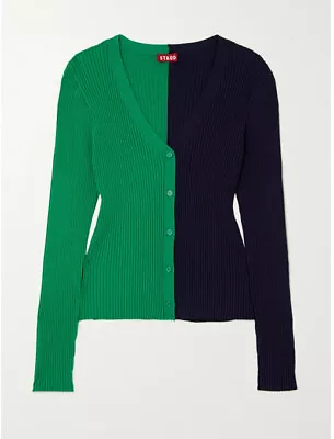 $85 • Buy Staud Shoko Bicolor Cardigan NWT Cloverdee Sz. M $145