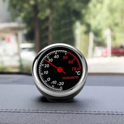 Mini Car Digital Clock Thermometer Gauge Meter Watch Decoration Clock Universal • $7.70