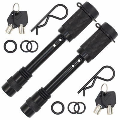 $55.99 • Buy Keyed Alike 5/8  Trailer Hitch Locking Pin Set Receiver Lock With Anti-Rattle