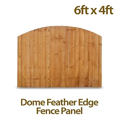 £39.28 • Buy 6x4 Dome Feather Edge Close Board Garden Fence Panel