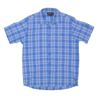 MAMMUT Mens Shirt Blue Check M • £19.99