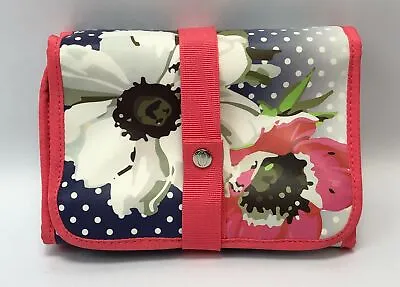 OBAGI Medical Cosmetic Bag Travel Pouch Folding Organizer In Polka Dot Floral • $12