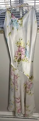 Vintage Victorias Secret Collection Slip Dress Small Flower Cross Back Maxi • $25
