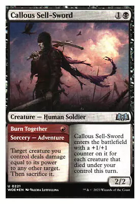 Callous Sell-Sword (foil) Wilds Of Eldraine MTG - NM+ • $1.25