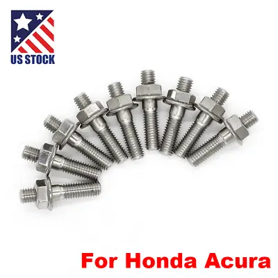 US 9PCS For Honda Acura B/D Series Civic Integra V3 B18 Exhaust Manifold Studs • $12.99