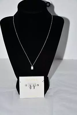 Nadri Golden Emerald Cut Jewelry Set In Silver #AD40215RCZ NWT • $42.49