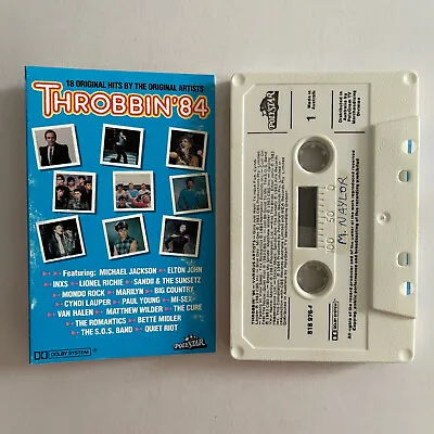 Throbbin '84 ~ VARIOUS ARTISTS (Mi-Sex/The Cure/Quiet Riot/INXS++) Cassette Tape • $14.95