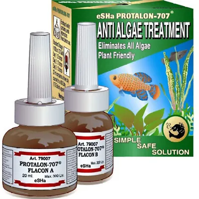 £8.69 • Buy ESHA Protalon-707 20ml Anti Algae Aquarium Fish Tank Treatment Plant Friendly
