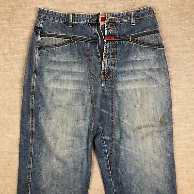 Vintage MFG Marithe Francois Girbaud Jeans Mens 32x27 Blue 90s Y2K Baggy Loose • $24.99