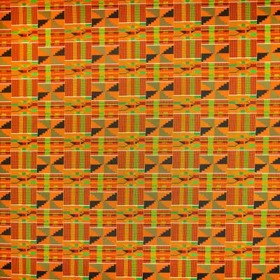 Ottertex Canvas Waterproof Printed Kente African Print Fabric Sold By The Yard • $14.49