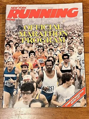 VINTAGE New York City Marathon Official Program 1980 Running Sneaker Ads 80s • $18.70