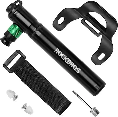 ROCKBROS 110PSI 2in1 Portable Bicycle Pump + CO2 Inflator Valve AV FV Bike Pump • $19.89