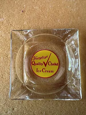 Vintage Yuengling Ice Cream Glass Ashtray Yuengling Beer - Brewing Pottsville Pa • $200