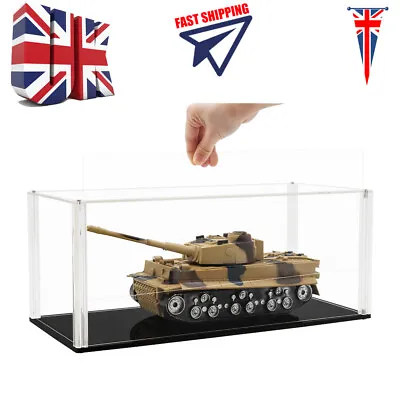 UK 34cm L Acrylic Display Case Box Self-Install UV Dustproof For 1/18 Model Car • £26.99