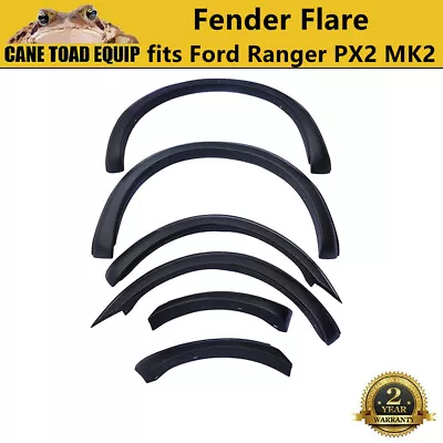 Fender Flare Kit Slim Matte Black Guard Trim Fits Ford Ranger PX2 MK2 2015-18 • $157.45