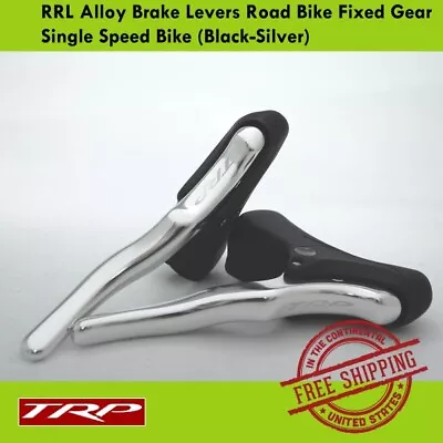 TRP RRL Alloy Brake Levers Road Bike Fixed Gear Single Speed Bike (Black-Silver) • $49