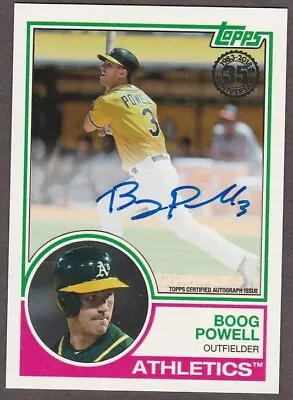 2018 Topps Boog Powell Certified Auto Autograph Card #83a-bp • $0.99