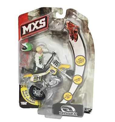 2007 Jakks Pacific MXS Answer Racing Motocross Dirt Bike Figure W/ Sounds NEW! • $49.95