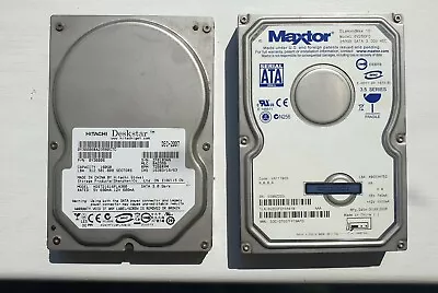 Maxtor 6V2500F DiamondMax 10 250GB 3.5 Inch SATA Hard Drive & An Hitachi 160GB • £14.95