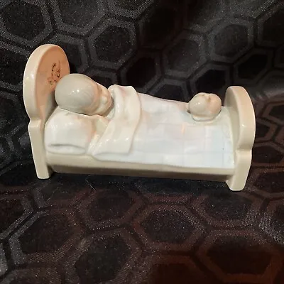 Rare Early Zaphir Figure Boy In Bed With Cat  • £28