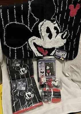 Mickey Mouse Shower And Bath SET By Jay Franko NEW 6 Items • $125