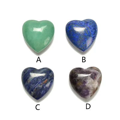 Green Aventurine/Lapis Lazuli/Sodalite/Amethyst Heart Size 40mm Sold By Piece • $8.09
