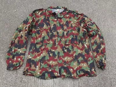 Swiss Alpenflage Camouflage M 83 Field Shirt/Jacket Sz. 62 (XL/XXL) • $23.99