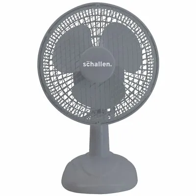 £12.99 • Buy Schallen Electric Portable Air Cooling GREY Mini 6'' Inch Table Desktop Desk Fan
