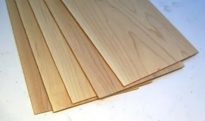 CHERRY 1/4  X 8  X 12  Thin Wood Lumber Board Scroll Craft Pack Of 5 Or 10 • $33