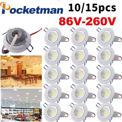 10/20PC 5W/7W/9W COB LED Chip Dimmable Recessed Ceiling Light Spotlight US • $37.49